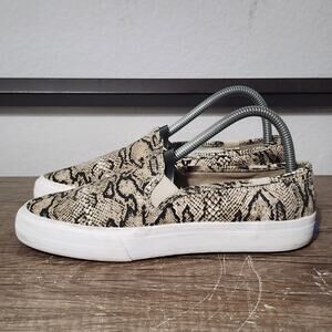 Keds Double Decker Women’s Slip-On Casual Shoes Sneakers Size 7 Snakeskin Print